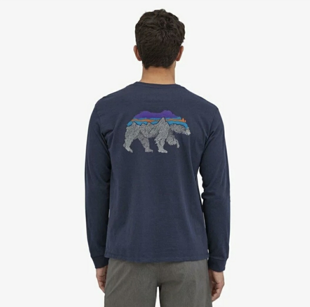 Patagonia "Grizzly" Back For Good Responsibili-Tee Longsleeve